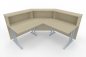 Preview: Empfangstheke Solid 180x180 cm Ahorn Innenansicht