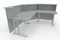 Preview: Empfangstheke Solid 200 x 180 cm Lichtgrau