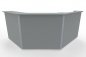 Preview: Empfangstheke Solid 200 x 180 cm Lichtgrau