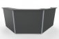 Preview: Empfangstheke Solid 200 x 180 cm Onyx