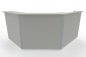 Preview: Empfangstheke Solid 200 x 180 cm Weiß