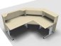 Preview: Empfanstheke Solid 200x160 cm Ahorn Innenansicht