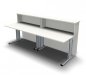 Preview: Empfangstheke Solid 240 cm gerade Weiss