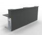 Preview: Empfangstheke Solid 240cm K2 Onyxgrau