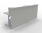 Preview: Empfangstheke Solid 240cm K2 Weiss