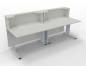 Preview: Empfangstheke Solid 240cm K2 Weiss Innenansicht
