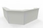 Preview: Empfangstheke Solid Winkeltheke 240x240 cm K3 Weiß