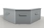 Preview: Empfangstheke Solid 240 x 240 cm lichtgrau