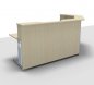 Preview: Empfangstheke Solid 260 x 160 cm Ahorn