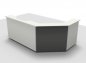Preview: Empfangstheke Solid 260 x 160 cm Weiss
