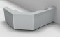 Preview: Empfangstheke Solid 260x200cm Lichtgrau