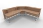 Preview: Empfangstheke Solid 260x240 cm Buche Innenansicht