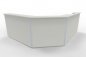 Preview: Empfangstheke Solid 260x240 cm Weiss Frontansicht
