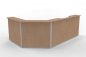 Preview: Empfangstheke Solid 280x180 cm Buche