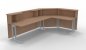 Preview: Empfangstheke Solid 280x180 cm Buche
