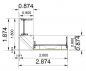 Preview: Empfangstheke Solid 280x180 cm Stellfläche