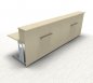 Preview: Empfangstheke Solid 320 cm gerade