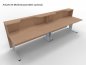 Preview: Empfangstheke Solid 320 cm mit Monitorausschnitten