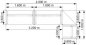 Preview: Empfanstheke Solid 400 x 160 cm Maße
