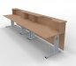 Preview: Empfangstheke Solid 400 x 80 cm Buche