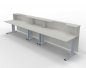 Preview: Empfangstheke Solid 400 x 80 cm Weiss