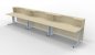 Preview: Empfangstheke Solid 480 cm gerade Ahorn