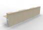 Preview: Empfangstheke Solid 480 cm gerade Ahorn