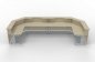Preview: Empfangstheke 480 x 200 cm U-Form Ahorn