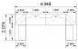 Preview: Empfangstheke 480 x 200 cm U-Form Stellfläche