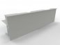 Preview: Empfangstheke Solid PC2 360 cm Doppelarbeitsplatz Weiss