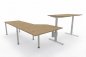 Preview: Ergonomischer Winkelschreibtisch VXY11 283x280cm Asteiche