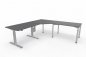Preview: Ergonomischer Winkelschreibtisch VXY10 243x240 cm Grafit