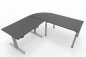 Preview: Ergonomischer Winkelschreibtisch VXY3 203 x 200 cm Grafit
