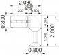 Preview: Ergonomischer Winkelschreibtisch VXY3 203 x 200 cm Stellfäche
