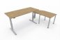 Preview: Ergonomischer Winkelschreibtisch VXY5 263 x 160 cm Asteiche