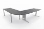 Preview: Ergonomischer Schreibtisch VXY6 263 x 260 cm Grafit