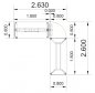 Preview: Ergonomischer Schreibtisch VXY6 263 x 260 cm Stellfläche