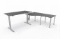 Preview: Ergonomischer Winkelschreibtisch VXY8 283 x 200 cm Grafit