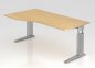 Preview: Schreibtisch Unna Freiform Ahorn-silber