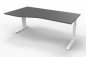 Preview: Schreibtisch Unna Freiform Grafit Weiss