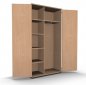 Preview: Garderobenschrank TEN 5 OH 100 cm breit Buche