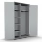 Preview: Garderobenschrank TEN 5 OH 100 cm breit Lichtgrau