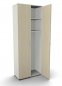 Preview: Garderobenschrank Mega 6 OH Lichtgrau Ahorn
