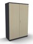 Preview: Garderobenschrank TEN 4 OH 100 cm breit onyxgrau-Ahorn