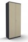 Preview: Garderobenschrank TEN 80 cm breit onyxgrau Ahorn