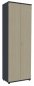 Preview: Garderobenschrank TEN 6 OH onyxgrau/Ahorn