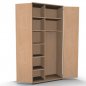 Preview: Garderobenschrank TEN 6 OH 100 cm breit Buche