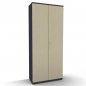 Preview: Garderobenschrank TEN 6 OH 100 cm breit onyxgrau-Ahorn