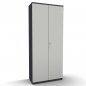 Preview: Garderobenschrank TEN 6 OH 100 cm breit onyxgrau-Weiss