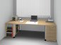 Preview: Schreibtisch mit Anstellcontainern Stellbeispiel